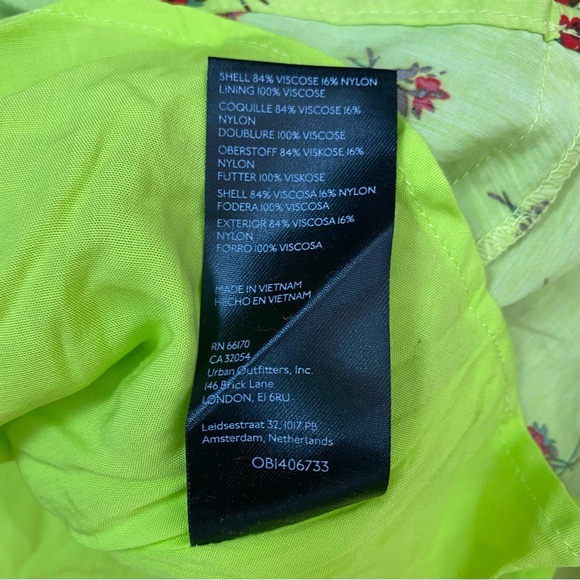 Urban Outfitters Violetta Slip Skirt Floral Mini Size Small - Picture 10 of 11